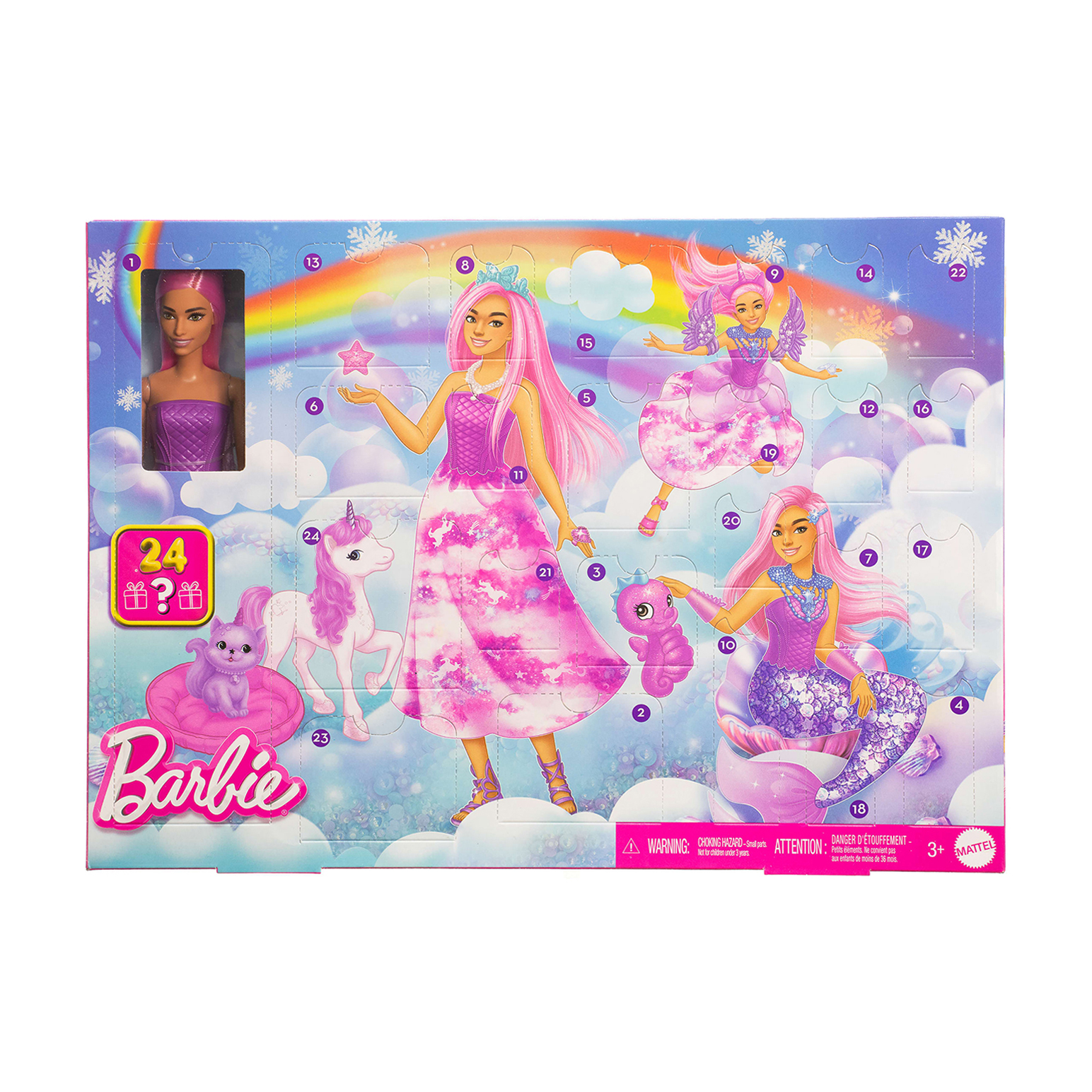 Адвент-календар Barbie Фантастична трансформація, від 3 років, 24 предмети (JFL66)