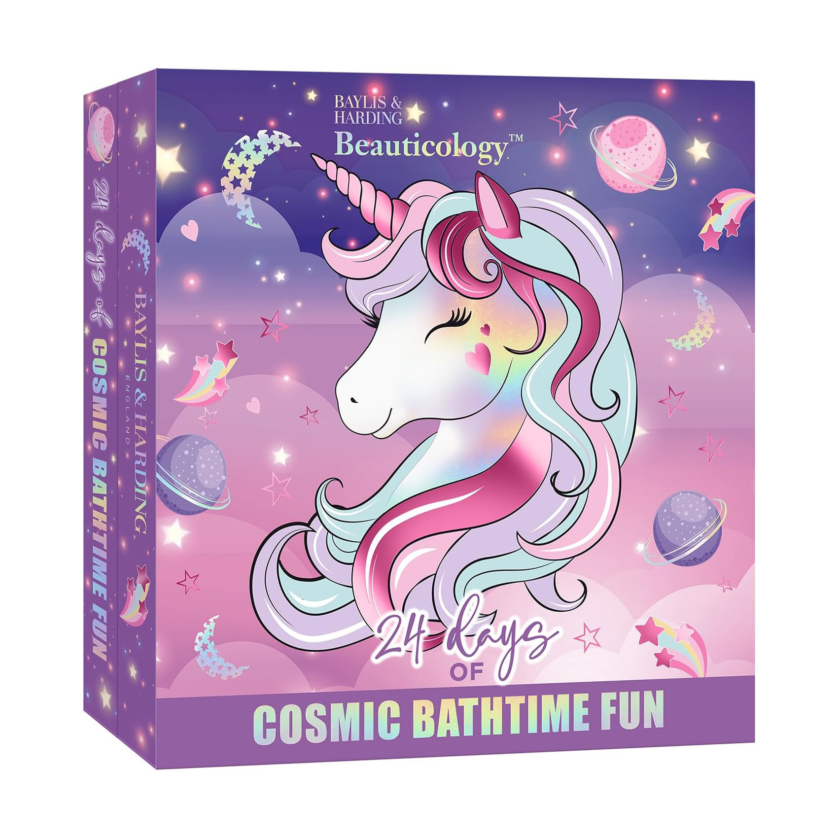 Адвент-календар Baylis &amp; Harding Beauticology Cosmic 24 Days of Beauty Magic Gift Set, 24 продукти