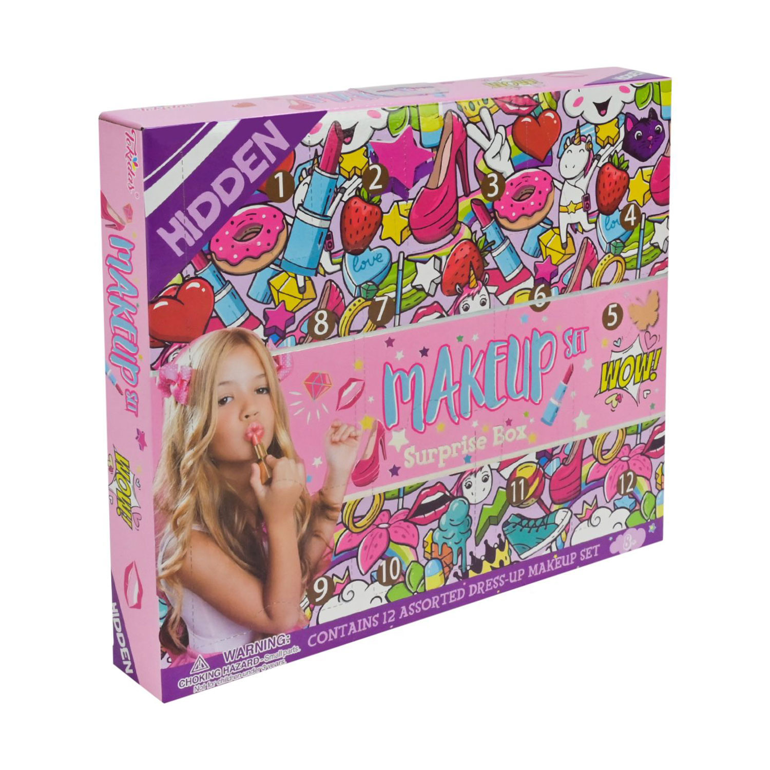 Дитячий адвент-календар Shantou Jinxing Makeup Set Surprise Box, від 8 років, 30*4*26 см, 12 відділень (T247)